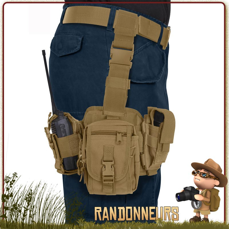 3 couleurs multifonctionnelles drop leg waist bag, tactique militaire  cuisse hanche extérieure