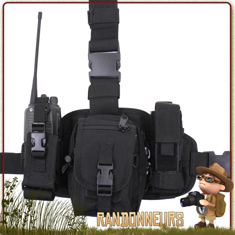 Gilet Rothco Ranger noir utilitaire tactique militaire champ