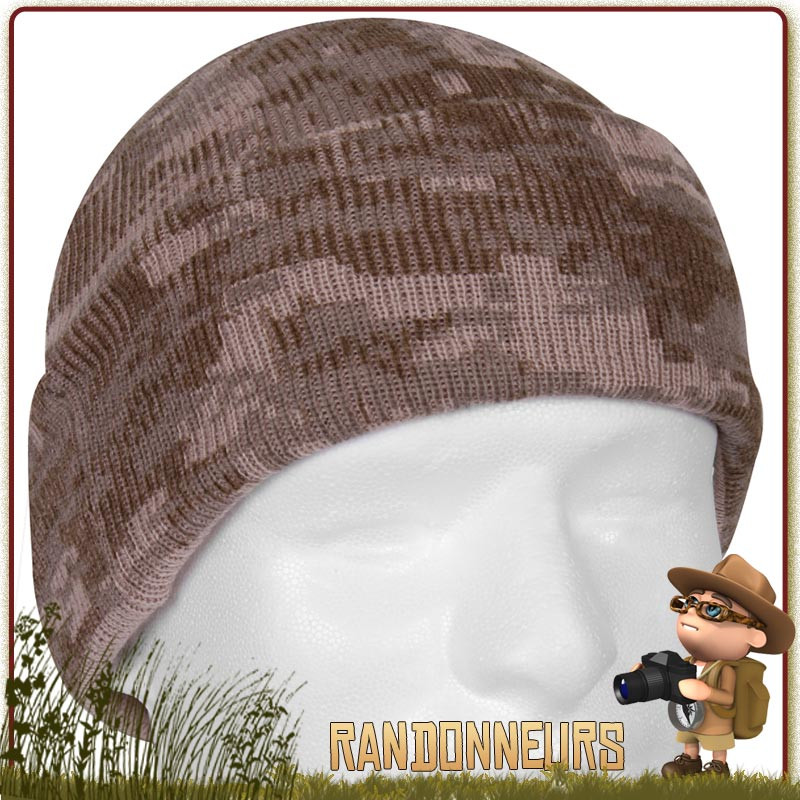 BONNET MILITAIRE MAILLE THINSULATE NOIR