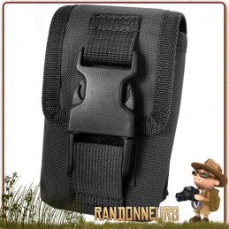 Mini Pochette Tactique Molle Noire Rothco Fixation MOLLE adaptée à votre sac à dos tactique militaire pour gps ou boussole