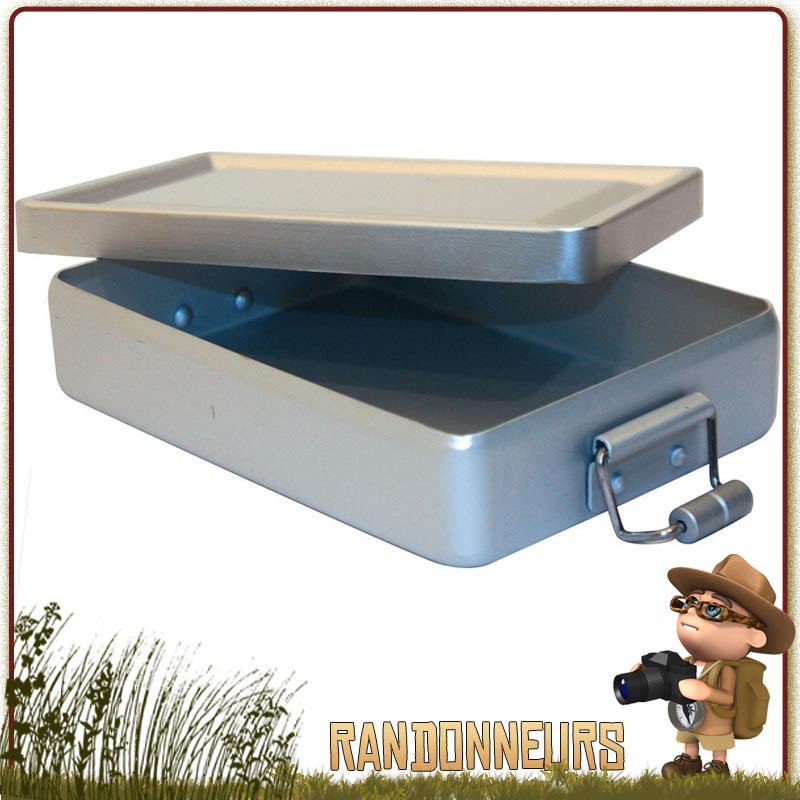 Boite Etanche Aluminium Highlander pour kit de survie bushcraft