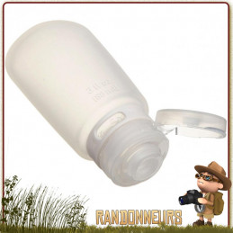 Flasque silicone souple Travel GoToob 74 ml Humangear pour produits cosmétiques en voyage et randonnée