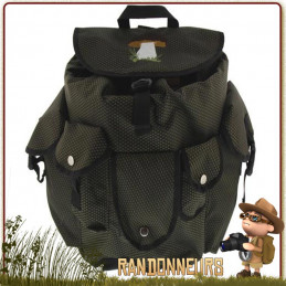 Sac à Dos Panier Champignons Maserin 35 Litres Maserin contenant 6 poches extérieures et un panier en osier intérieur