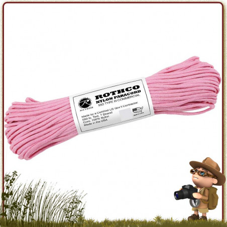 Paracorde Rothco PINK 30 mètres