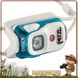 Lampe Frontale légère et puissante PETZL Bindi Orange rechargeable