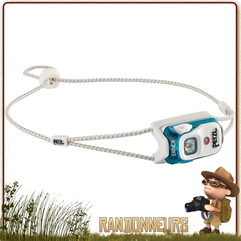 Lampe Frontale marche ultra légère PETZL Bindi rechargeable randonnée