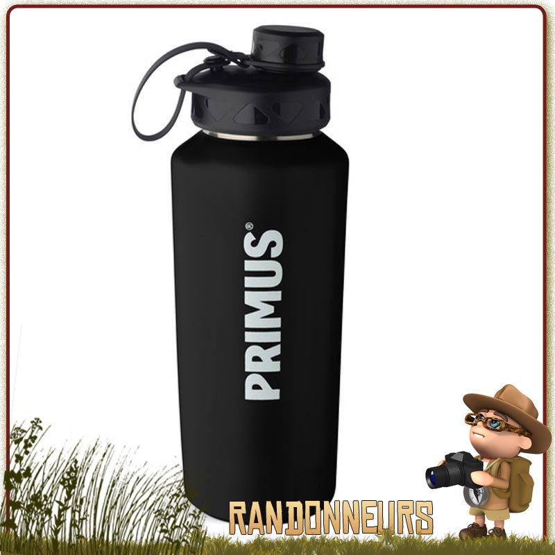 Gourde trekking primus trailbottle Inox 60 cl noire de randonnée bushcraft