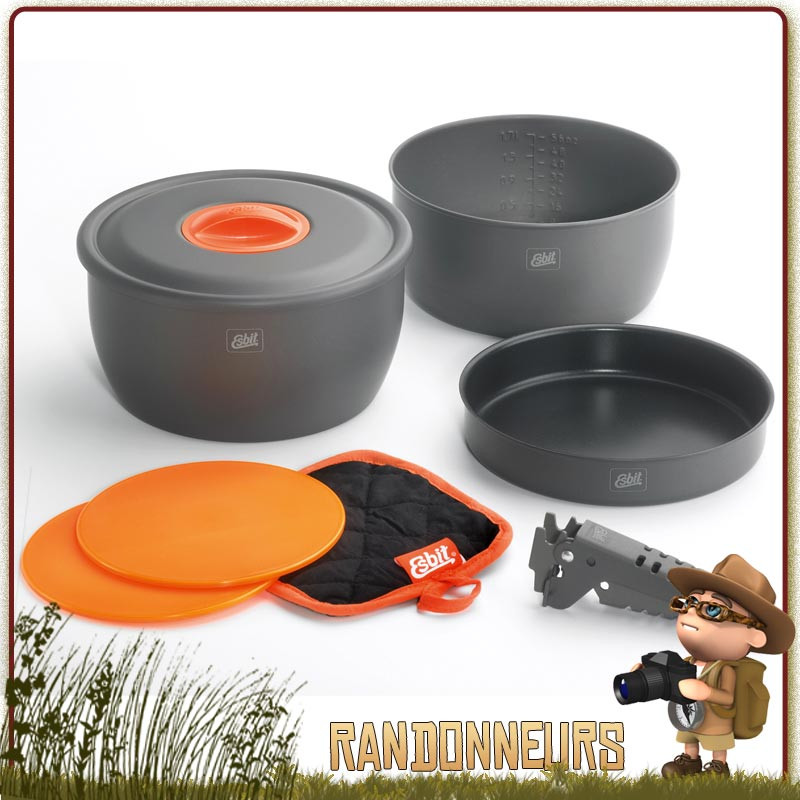 Set Cuisson casserole Snap Pack Origin Outdoors bivouac bushcraft