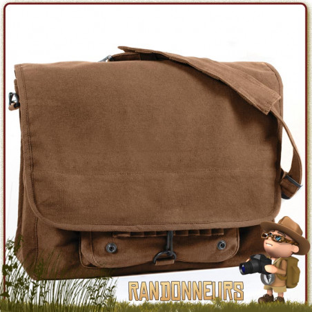 Sac Besace coton Vintage paratrooper Rothco france randonnee bushcraft