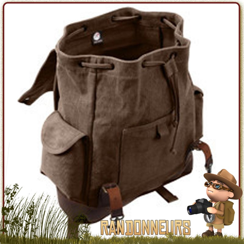 Sac Randonnee Retro Sac a dos bushcraft Vintage coton Canvas randonnee Rothco france