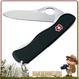 Couteau Suisse Victorinox SENTINEL BLACK "one hand" avec 4 fonctions  militaire