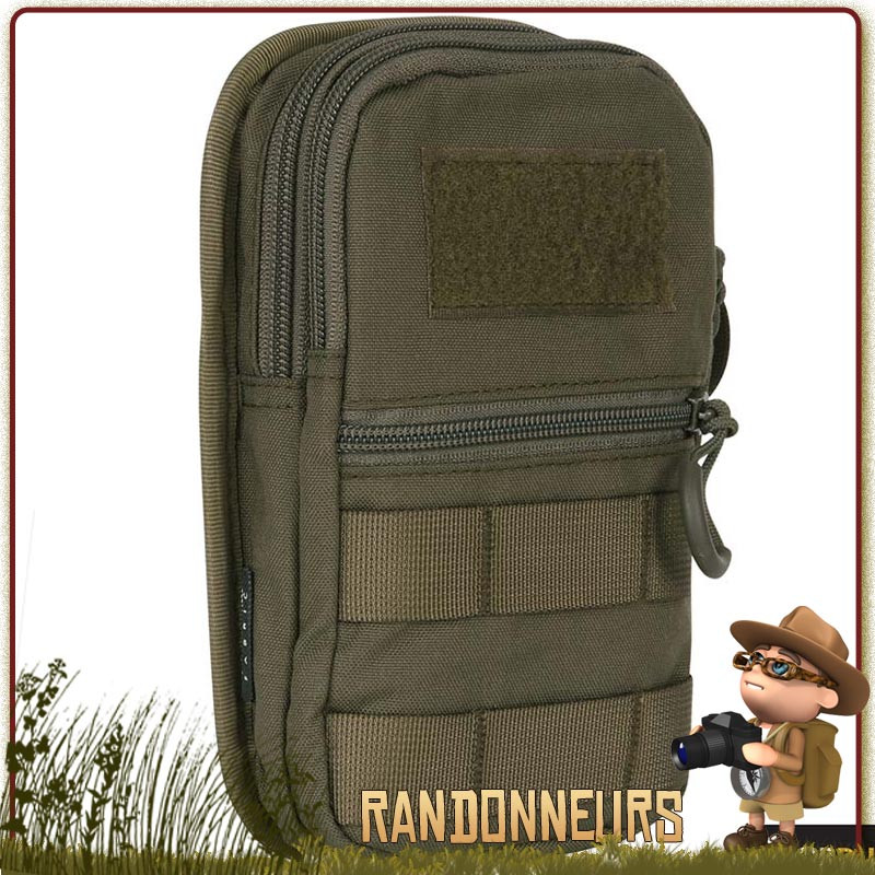 Pochette Tactique multipoches EDC 101 Inc compatible molle kit survie