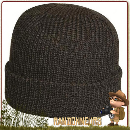 BONNET NOIR MAILLE THINSULATE BRODE SECURITE