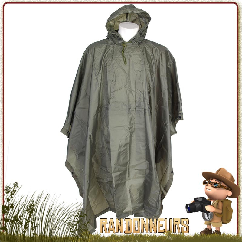 Poncho Tarp Ripstop Vert Olive Fostex bivouac randonnee bushcraft