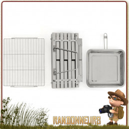 Grill Portable Inox Origin Outdoors démontable et très robuste pour bivouac camping bushcraft