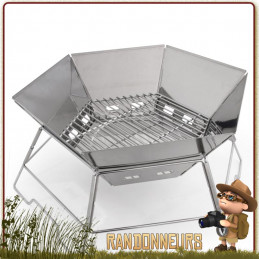 Grill Barbecue Portable Hexagon Origin Outdoors camping bivouac bushcraft