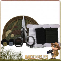 Kit de couture de poche Militaire BCB en pochette camouflage multicam