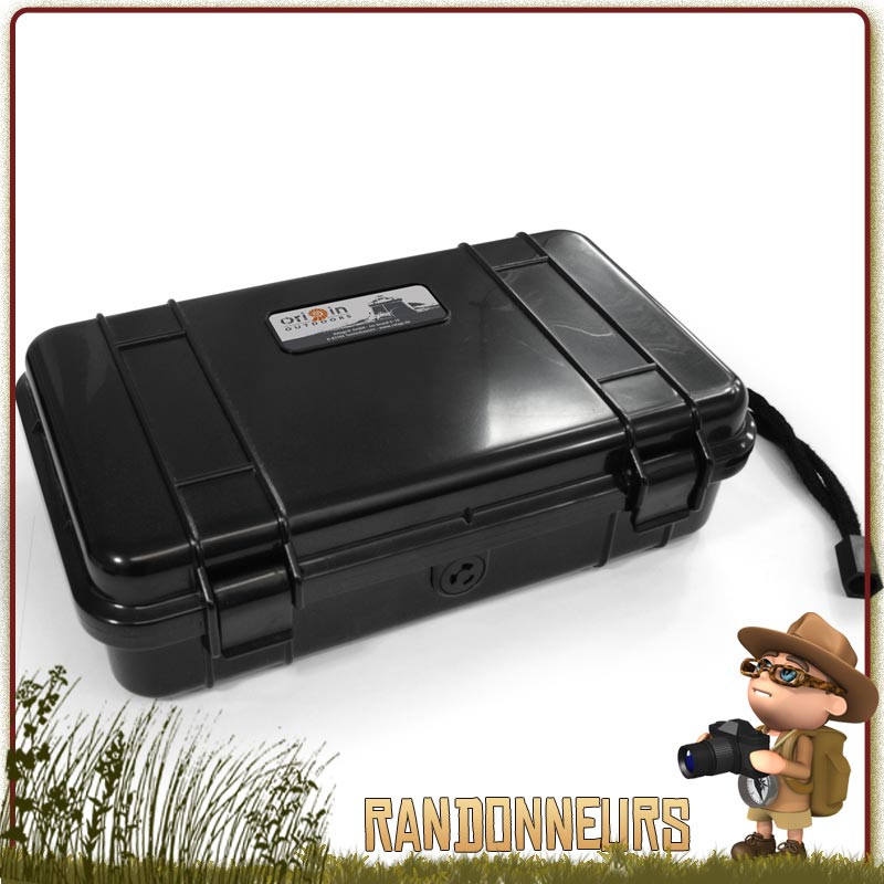 Boite Plastique Étanche avec miroir Highlander kit de survie bushcraft