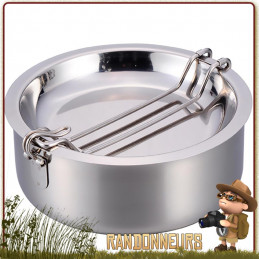 Set Cuisson Snap Pack Origin Outdoors casserole, poele et assiette creuse bivouac bushcraft