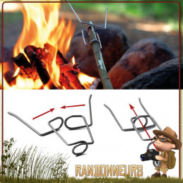 GrandPas FireFork Light My Fire, broche grill portable individuel feu de camp bivouac bushcraft