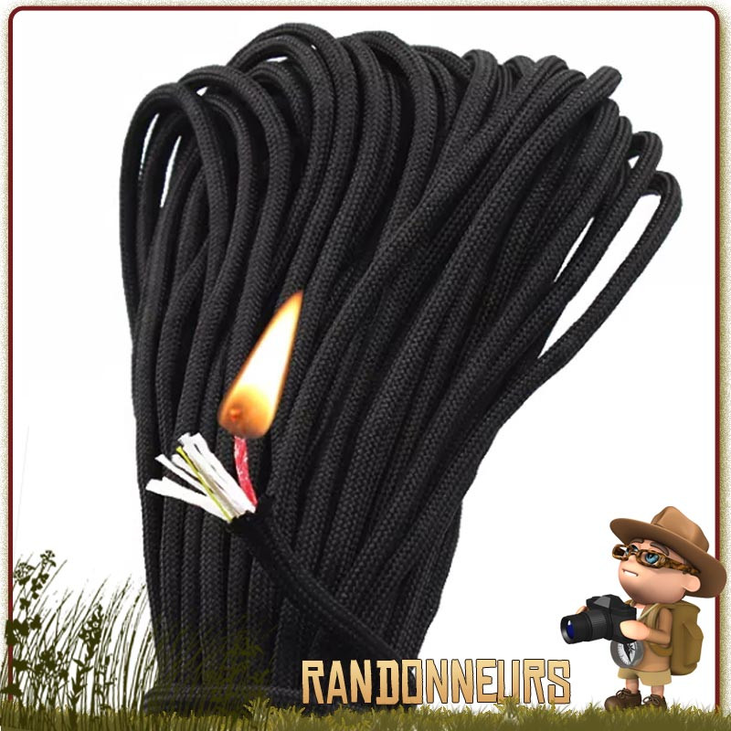 Paracorde 2 mm - 50 m, noir acheter en ligne