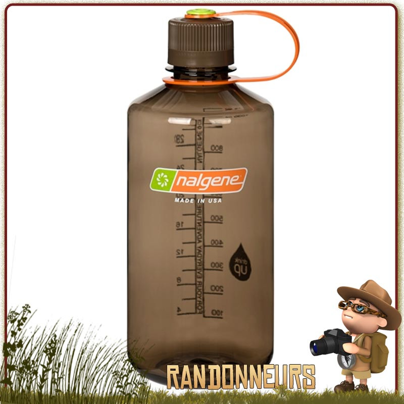 Gourde Nalgene randonnée Petite Ouverture 1L WOODSMAN