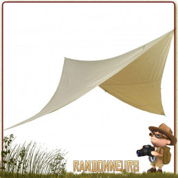 tarp 4 simple étanche Tatonka, abri bivouac léger toile polyester pour la construction d'un abri tarp bushcraft survie nature