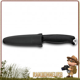 Poignard Victorinox Venture Noir, le couteau type bushcraft survie suisse militaire