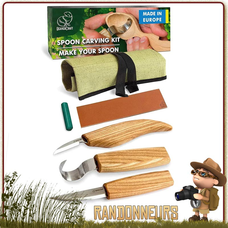 Kit Complet Outils à Sculpter S13 Beavercraft le bois bushcraft