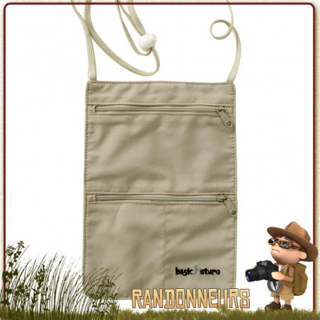 Pochette De Poitrine Anti-RFID - Sécurité, étanche, Légère, Pour Cartes, Pièces, Argent, Avec Cordon