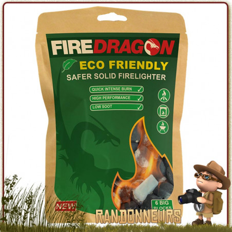 Tablettes Gel Ethanol Fire Dragon en sachet de 18 unités BCB