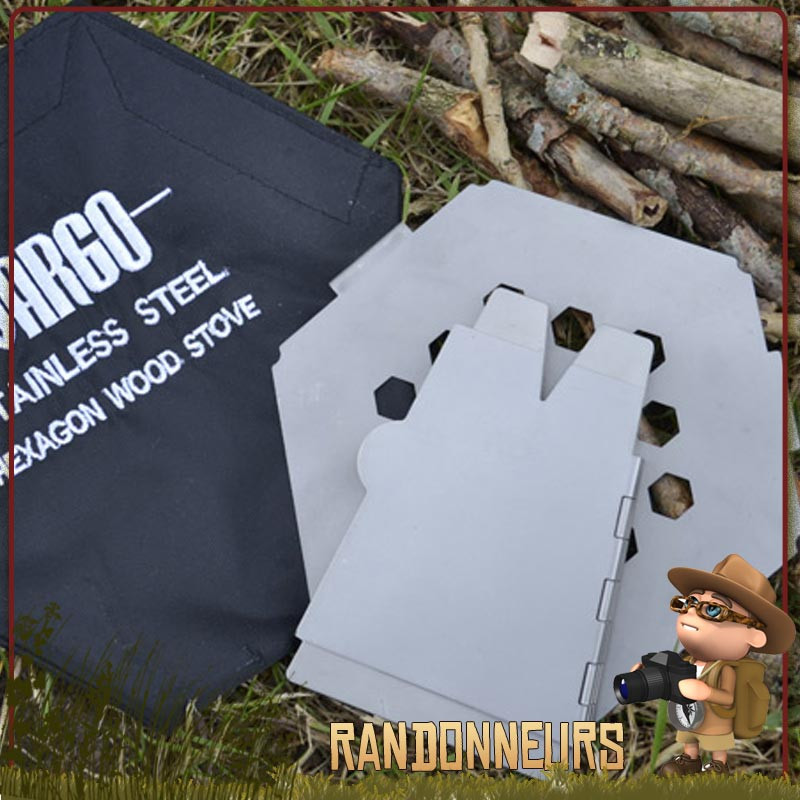 Rechaud Bois Titanium Réchaud à Bois Fire-Maple Titanium - Ultra-Léger 219g - Camping Randonnée - Multi-Combustibles Réchaud Multi-combustibles - 6