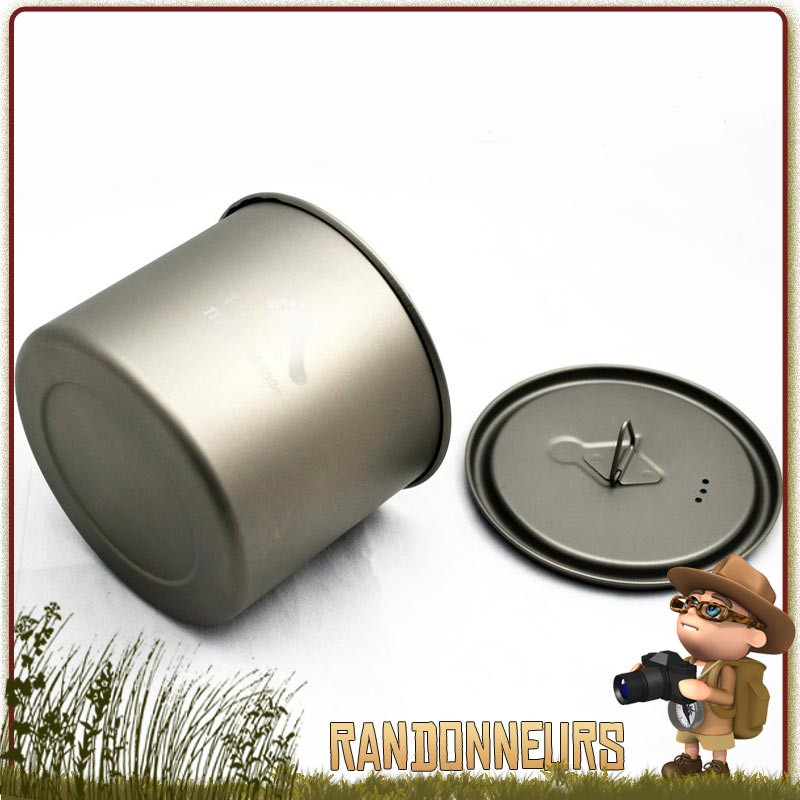 Pot TOAKS LIGHT En Titane, 550 Ml – Version Ultralégère, Idéal Pour Le Camping Et La Randonnée