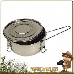 Ensemble de casseroles de camping - Gamelle - 2 pièces - Aluminium -  Gamelle - Cuisine Plein air