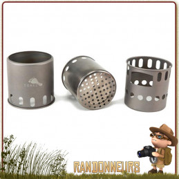 réchaud bois Toaks Titane Backpacking Medium est un réchaud bushcraft trois pièces emboitables de seulement 225 g