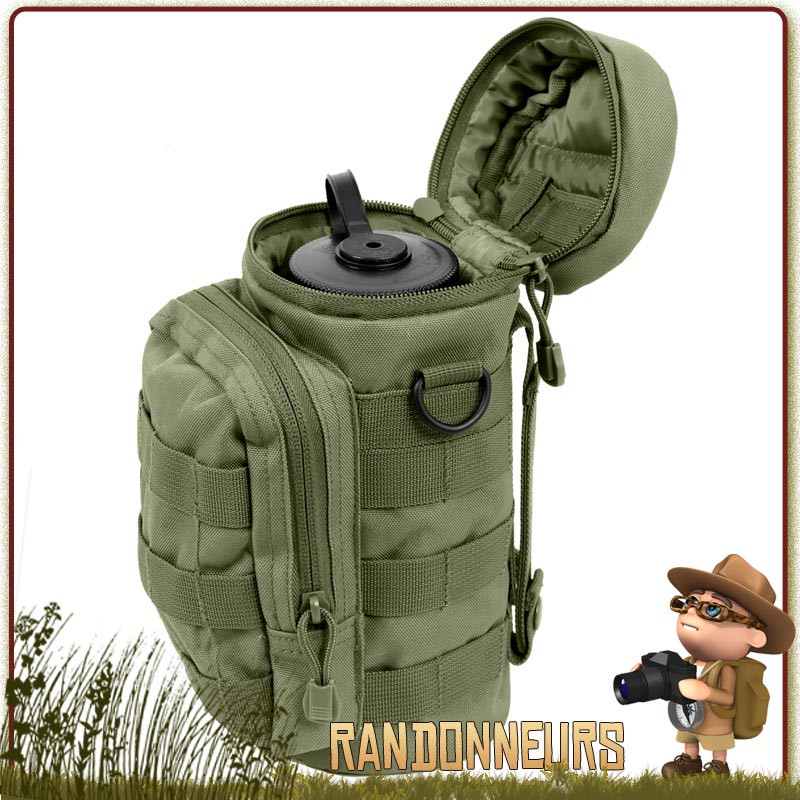 Pochette Tactique Molle pour Gourde Armée Rothco Olive de type nalgene