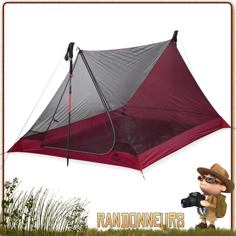 Tente MSR Thru Hiker Mesh House 2 V2 minimaliste ultra light de trekking