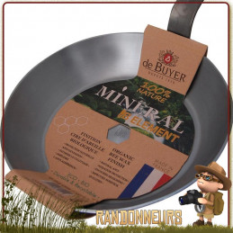 Poele Ronde Minéral B De Buyer Diamètre 28 cm 