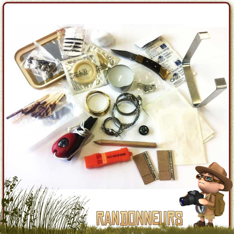 KIT DE SURVIE - NECCESSAIRE DE SURVIE RANDONNEE - TREK Kit de survie d'urgence en plein air H7