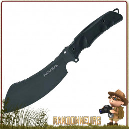 Couteau Poignard de Chasse Camping Rando Camp Acier 440 Manche Bois Etui  Nylon RR844 - Livraison Gratuite