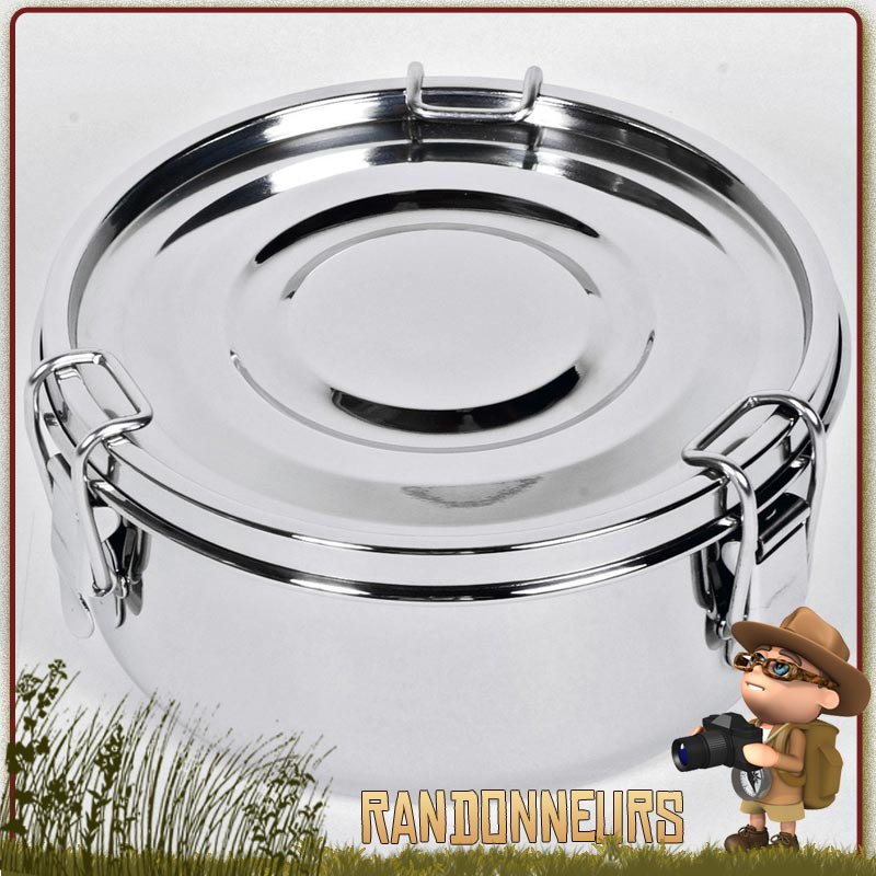 4 Boîtes Alimentaires En Inox Avec Couvercle - Conservation Hermétique, Pour Charcuterie, Fromage, Repas - Lave-vaisselle