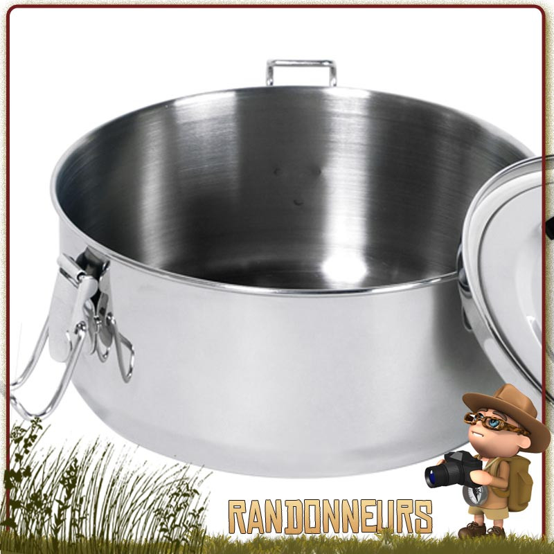 Gamelle Alimentaire Vintage En Inox - Bol à Punch Argenté - Occasion