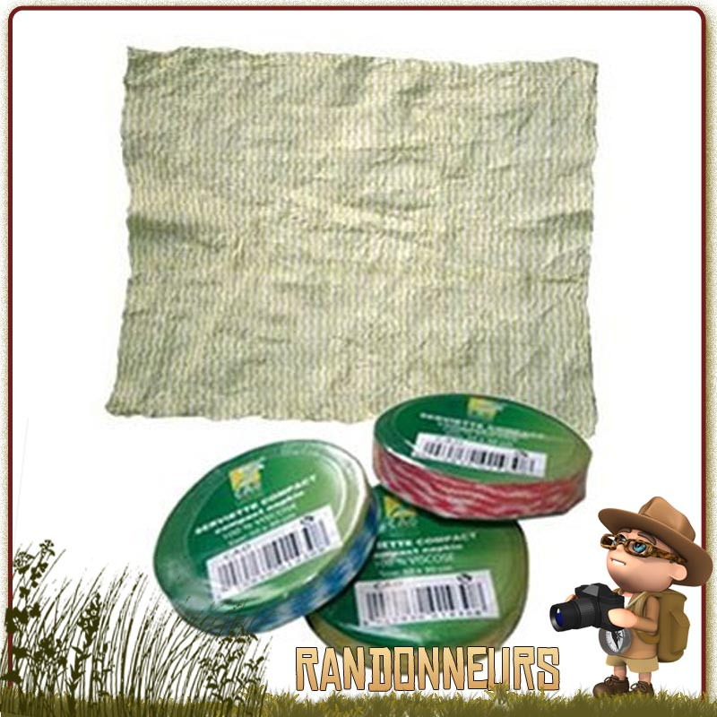 Lot de 4x Serviettes Compactes CAO randonnée trekking légere camping