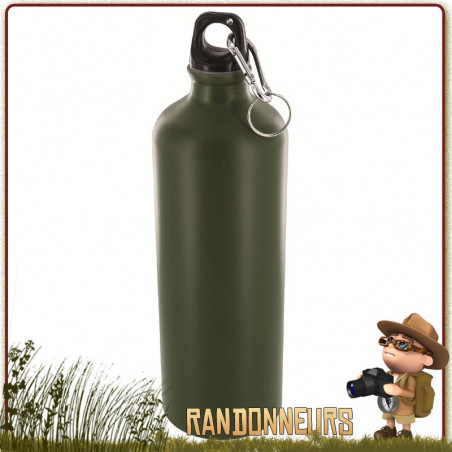 Gourde Militaire Aluminium 1L Highlander Olive