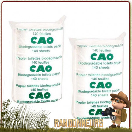 Papier toilette biodégradable CAO