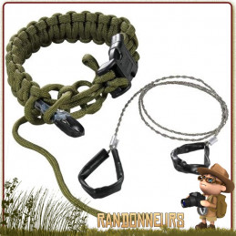 Bracelet kit survie complet paracorde avec micro Boussole 101 INC