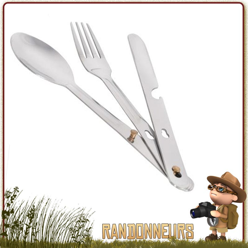 Set 3 couverts de camping en titane - JAMET