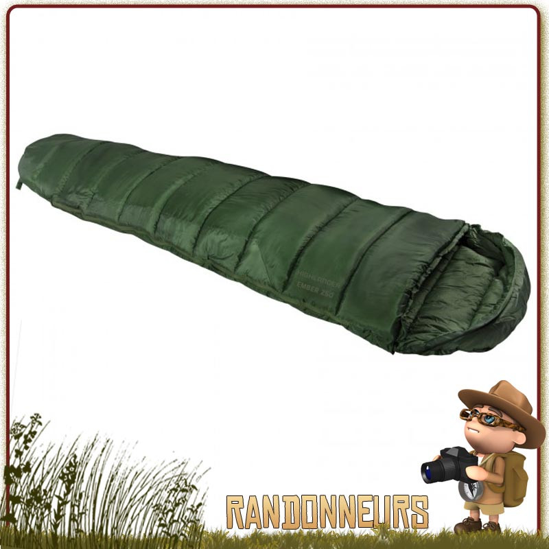 Sac de Couchage militaire EMBER Highlander 2 à 3 saisons bivouac bushcraft temperature confort 1 degre