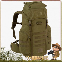 vrai Sac à Dos style militaire FORCES 44 Litres VERT OLIVE Highlander étanche