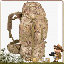 Sac à Dos camouflage armée FORCES 66 Litres MULTICAM Highlander randonnée bushcraft chasse